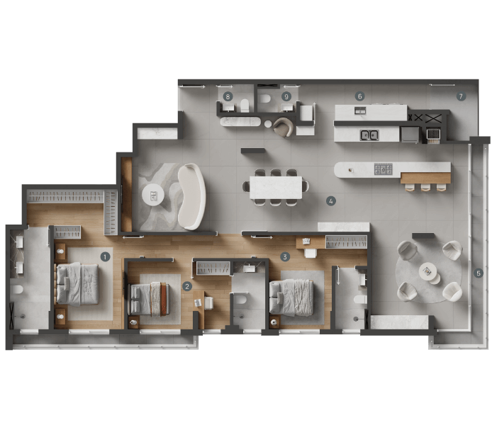 Planta do apartamento tipo 02